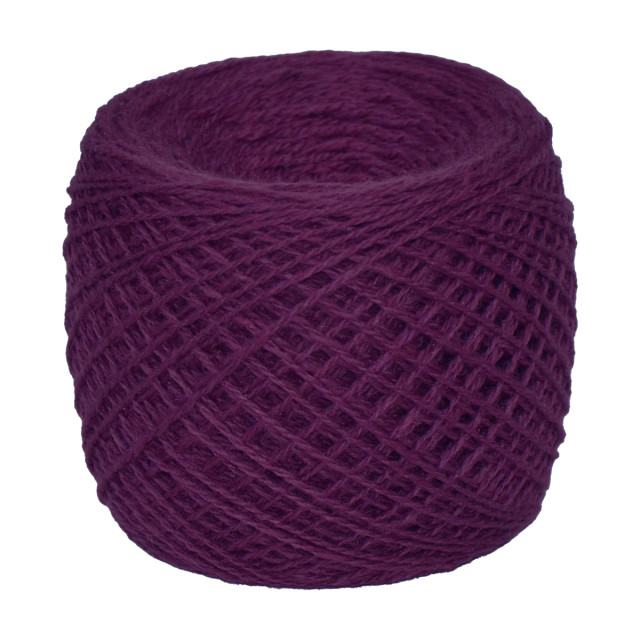 Przędza półwełniana merynosowa 10/2 nr.250 ciemny fiolet 100g/500m TM Yaroslav